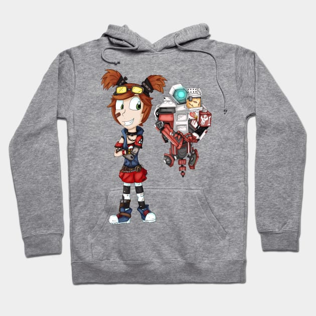 Borderlands Gaige and Deathtrap Hoodie by CaptainShivers